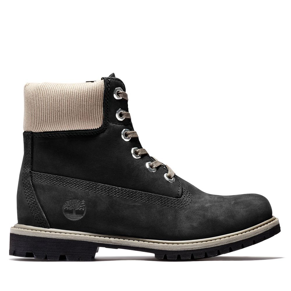 Timberland 6-Inch Μποτακια Γυναικεια Μαυρα - Premium Waterproof - Greece 3185974-LB